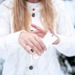 Dry and rough skin protection treatment outdoors.